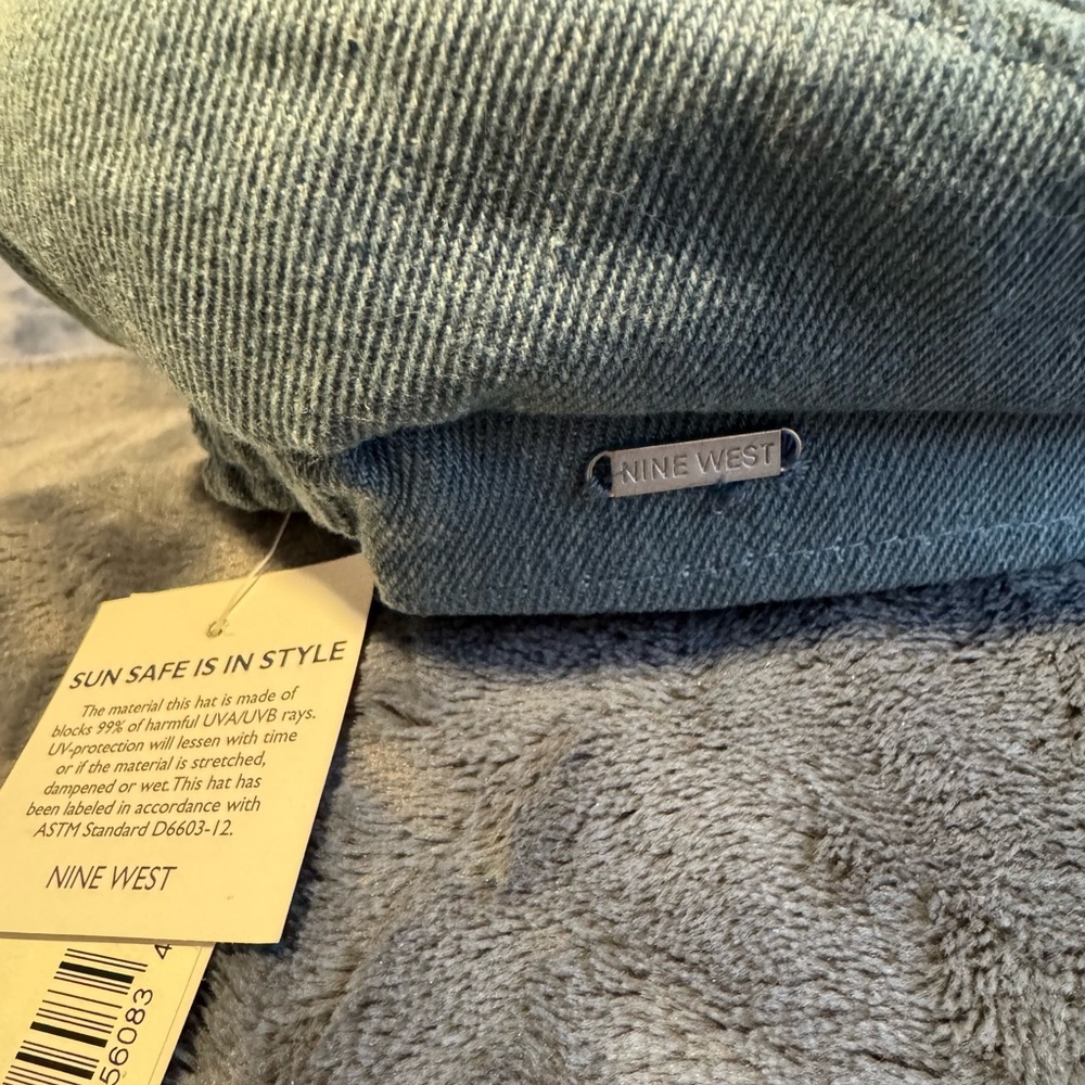 Denim Newsboy Cap from Nine West - Picture 3 of 4